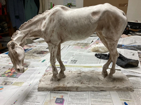 Encolure du cheval brisée