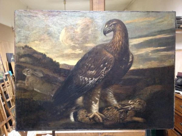 L'aigle, XVIIIème, après restauration