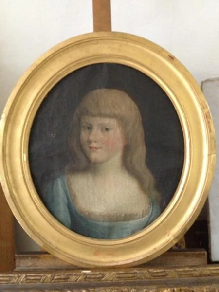 Portrait de jeune fille début XIXème