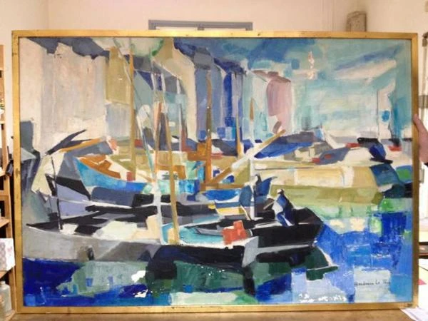 Peinture XXème, pertes de matière