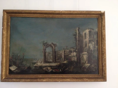 Cadre et peinture fin XVIIIème