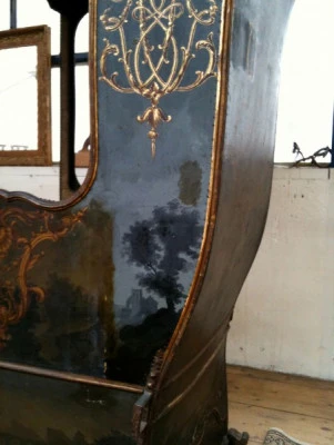 Chaise à porteur, nettoyage de la partie droite
